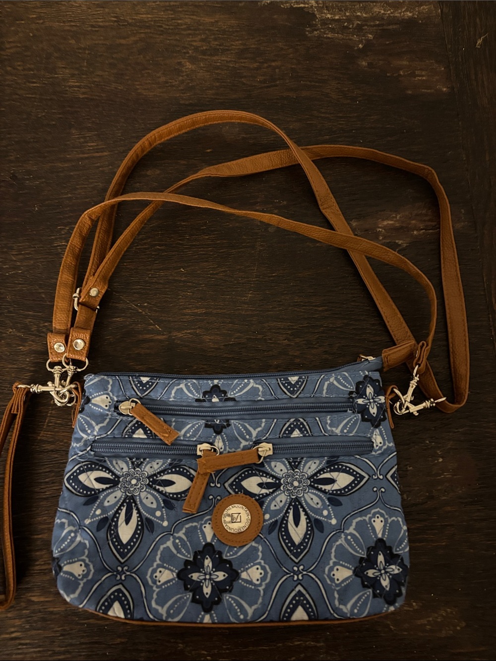 Blue paisley Stone Mountain small bag. Never worn.